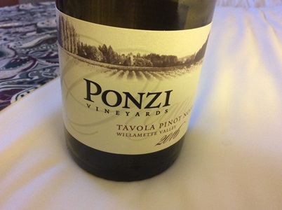 Pinot Noir - Ponzi Vineyards Willamette Valley Tavola 2016